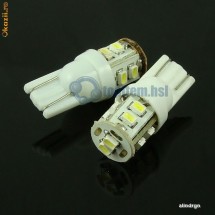 Becuri T10 cu 10 SMD-uri albe