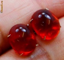 CERCEI ARGINT 925-GARNET foto