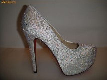 PANTOFI  CHRISTIAN  LOUBOUTIN  CRYSTAL