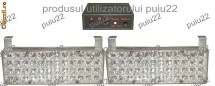 Stroboscop 12X4 LED-uri,lumina portocalie,stroboscop portocaliu,12V-8099