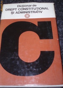 Dictionar de drept constitutional si administrativ, 1978 foto