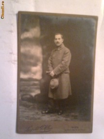 Fotografie Soldat, inceput de secol XX, dimensiuni 14 x 10 cm foto