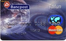 Card mastercard -Taifun, Bancpost foto