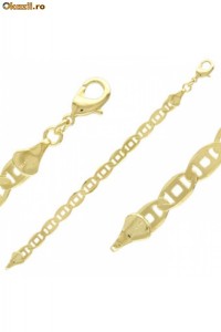 Bratara cu zale din inox placat cu AUR 18K 23-50943