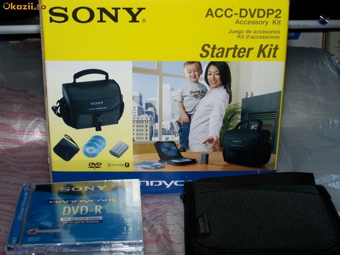 SONY ACC-DVDP2 Starter Kit: acumulator, DVD-uri, geanta etc. foto mare