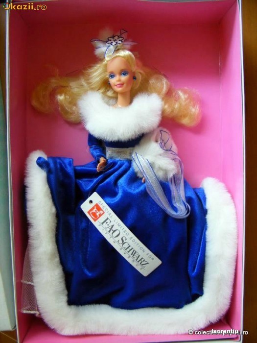 Winter Fantasy Barbie 1990 - ed exclusiva FAO Schwarz, superba! foto mare