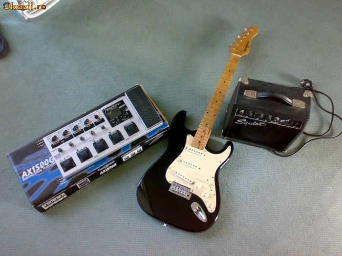 vand chitara electrica behringer+efect korg ax1500g+combo foto mare
