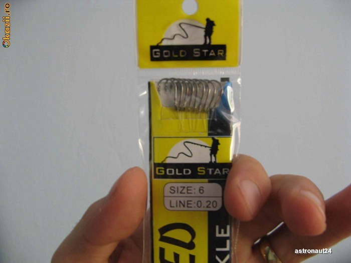 Set 10 carlige legate Gold Star Nr 6 Pentru Clean Mreana foto mare