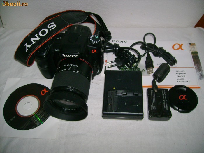 Sony alpha A-200 A200 kit 1500 cadre trase doi ani vechime! Pret: 260 Euro !!!! foto mare
