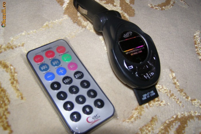 modulator fm cu telecomanda foto mare