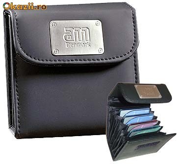 Sony Mini Disc 6-Disc Leatherette* Minidisc Case Nou foto mare