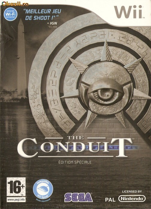 JOC WII THE CONDUIT EDITIE SPECIALA ORIGINAL PAL SIGILAT foto mare