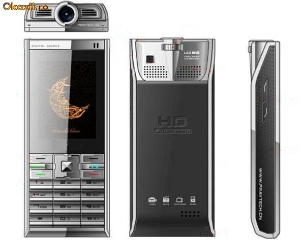 Telefon cu proiector Q8 - cutie full - IMPECABIL foto mare