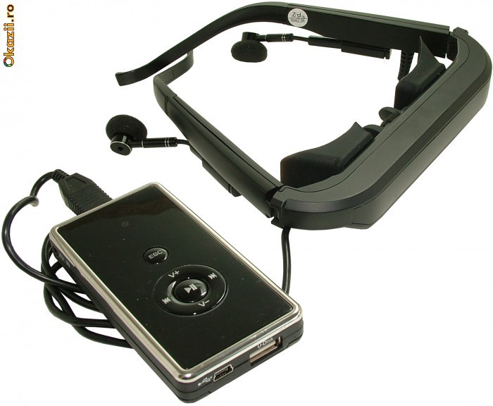 Ochelari video cinema, cu memorie 2GB - 4562 foto mare