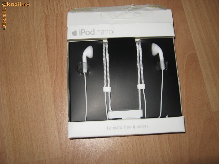 Casti Ipod Nano Handsfree Iphone Originale Headset 2g 3g 3gs 4g 4 foto mare