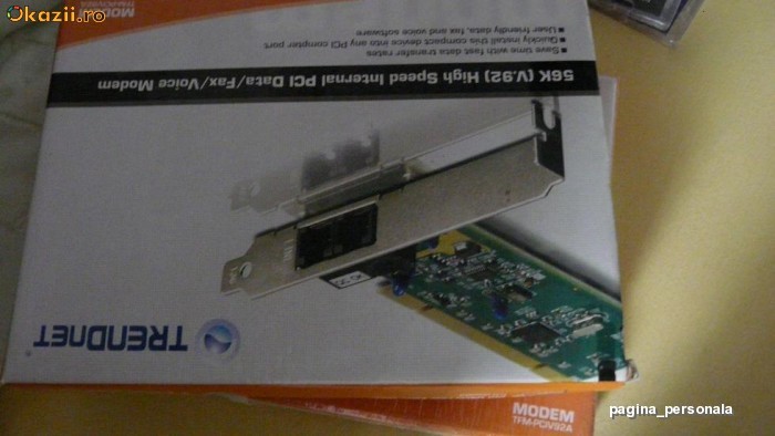 MODEM DIAL-UP PCI SIGILAT 30 RON foto mare