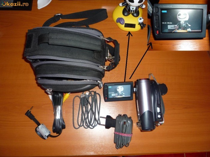 Camera video Samsung miniDVD+ACCESORII foto mare