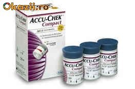 Teste glicemie rezerve glucometru Accu Chek Compact Plus - val.12.2012 foto mare