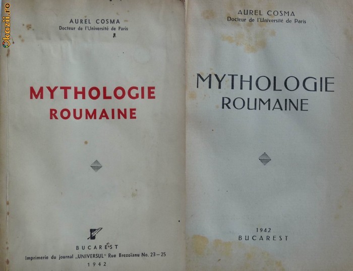 Aurel Cosma , Mitologie romana , 1942 foto mare
