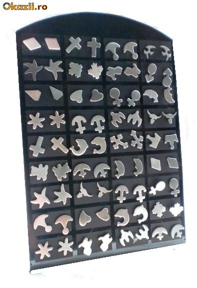 Super oferta/ cercei barbati set 36 perechi + display cadou C50 foto mare