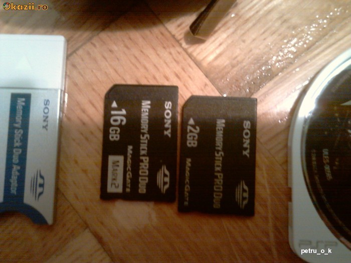 Card Sony Pro Duo 16 Gb PSP 11 jocuri / Vand / Okazie foto mare