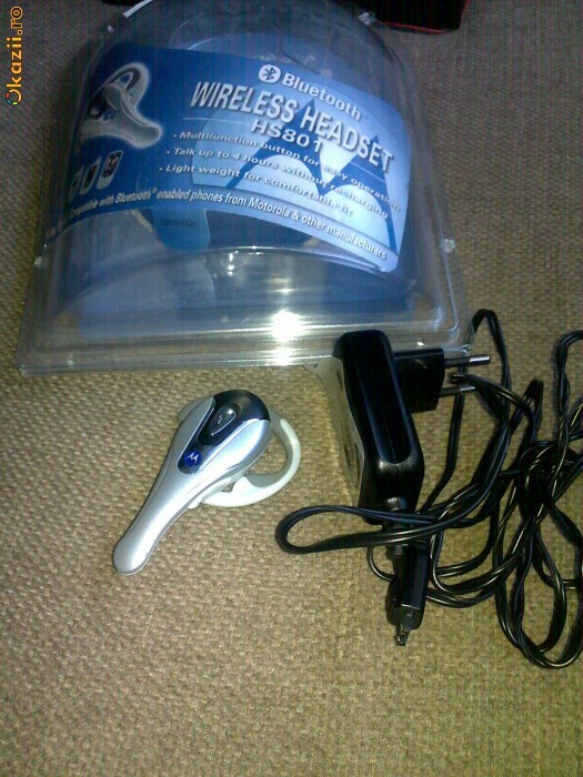 Handsfree/headset bluetooth/wireless Motorola HS801 foto mare