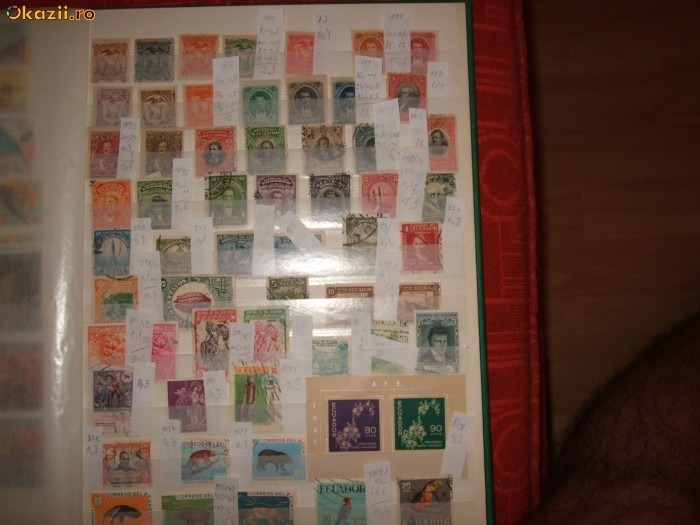 Ecuador , timbre vechi si noi , stampilate si nestampilate ,  63 euro foto mare