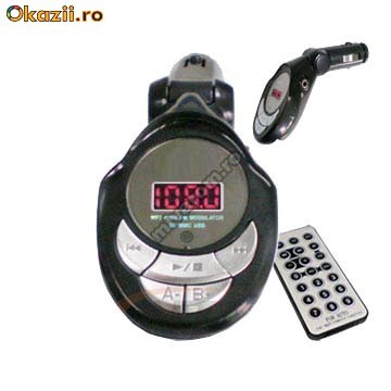 Modulator FM nou cu telecomanda-citeste STICK si CARD foto mare