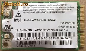 627 vand placa de retea  wireless laptop  wm3945abg mow2 PT LAPTOP HP DV   6000 407674           -002 foto mare