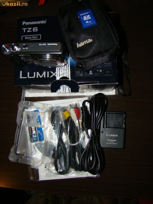 Panasonic DMC TZ6 negru foto mare