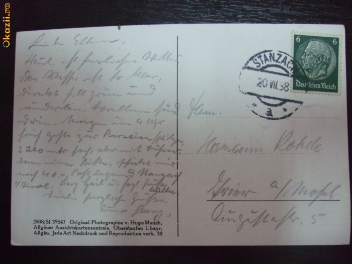 Germania Reich , Carte Postala foto mare