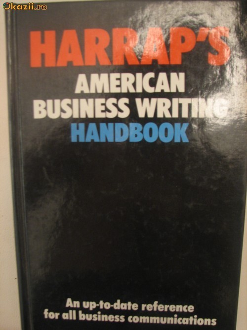 HARRAP'S AMERICAN BUSINESS WRITING HANDBOOK foto mare