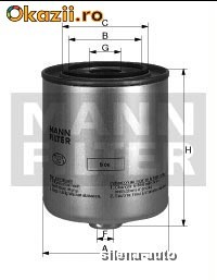 Filtru combustibil MANN-FILTER - WK 824/3 pentru HYUNDAI si KIA foto mare