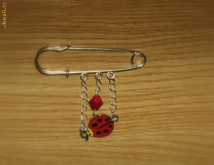 Brosa ladybug foto mare