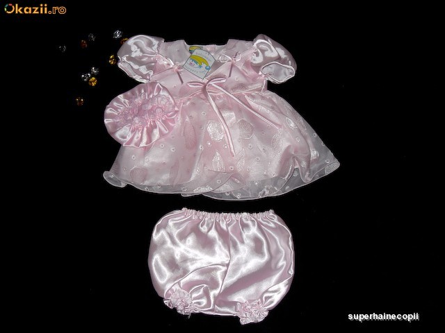 Rochita botez/Rochie botez 6-12luni/Rochie ocazie speciala/Botez foto mare