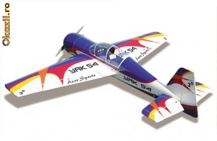 Aeromodel avion YAK-54 120 ARTF foto mare