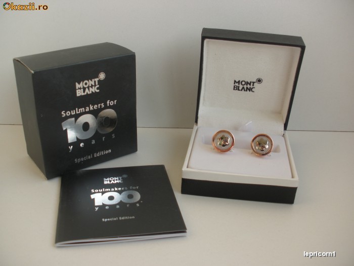 Butoni Pentru Camasa MONTBLANC Replica   BUT-18 foto mare