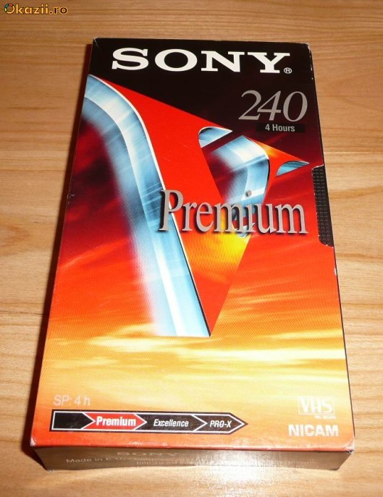 CASETA VIDEO SONY  240 MINUTE foto mare