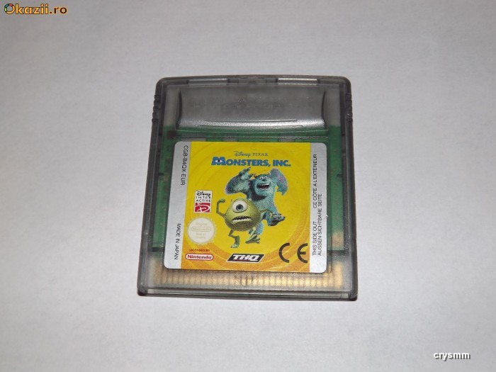 Joc Nintendo Gameboy Color - Disney Monsters .INC foto mare