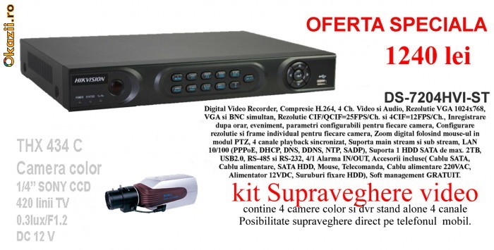 Kit Supraveghere video foto mare
