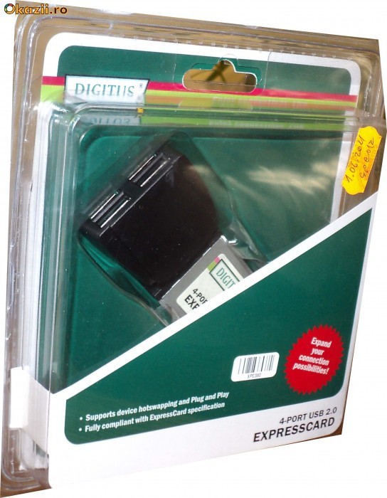 USB 2.0 ExpressCard foto mare