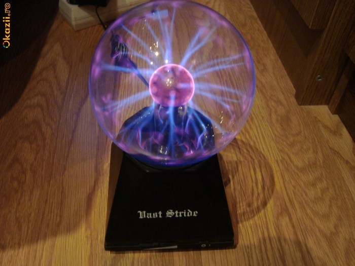 Glob de sticla cu camp electric......efect vizual deosebit foto mare
