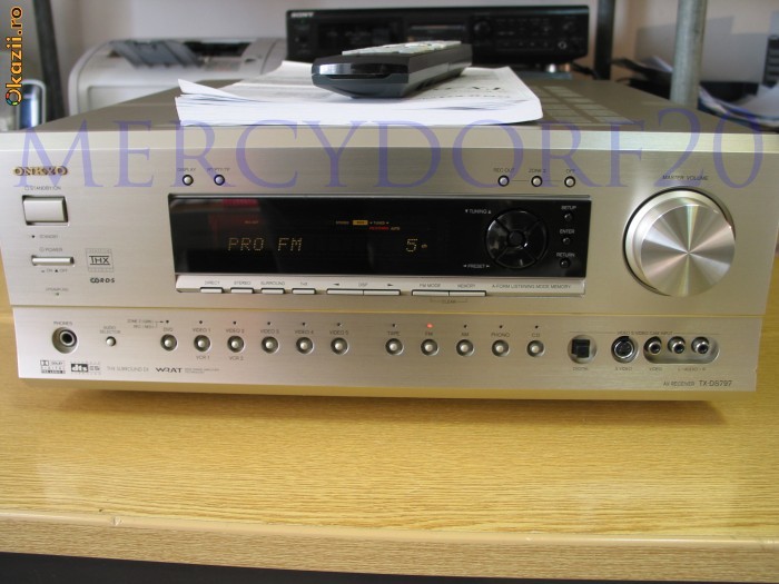 Amplituner THX 6.1 Onkyo TX-DS797 foto mare