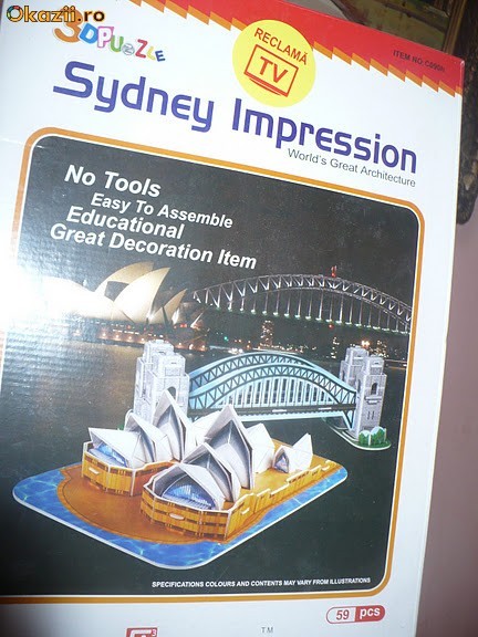 Puzzle 3D, OPERA DIN SYDNEY - OKAZIE foto mare