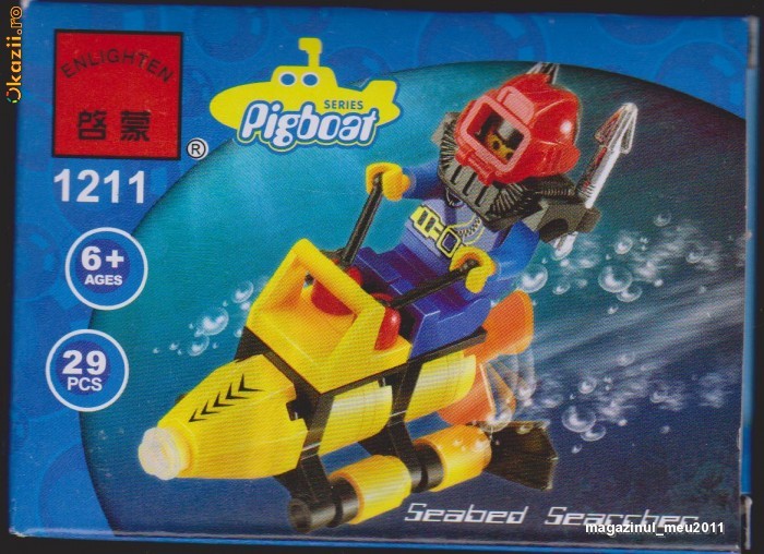 jucarie vehicul de scufundari tip lego , seturi de constructie, jocuri educative foto mare