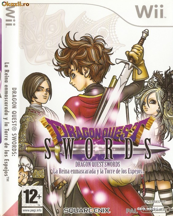 JOC WII DRAGON QUEST SWORDS: THE MASKED QUEEN AND THE TOWER OF MIRRORS ORIGINAL PAL (Transport gratuit la plata in avans) foto mare