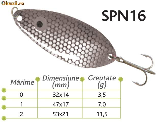 Lingurite oscilante Spn 16 Baracuda 3.5g/ 7g/ 11.5g foto mare