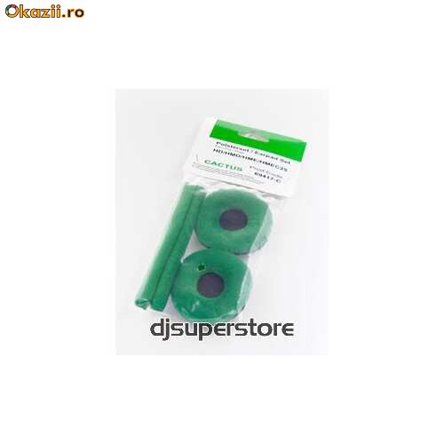 Bureti din Catifea pentru Sennheiser HD-25 (Cactus) - Set foto mare