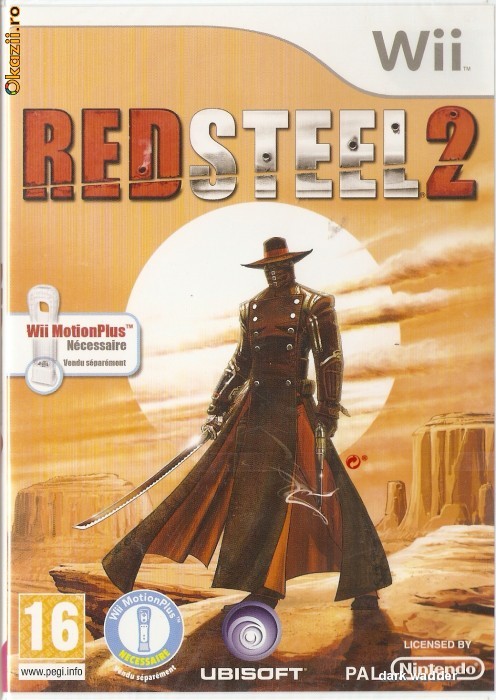 JOC WII RED STEEL 2 SIGILAT ORIGINAL PAL / WII motion plus necesar si neinclus in pret (Transport gratuit la plata in avans) foto mare