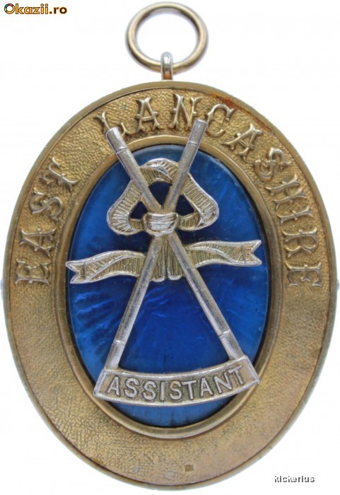 Masonic collar jewel - Past Provincial Assistant Grand Director of Ceremonies in the Province of East Lancashire foto mare